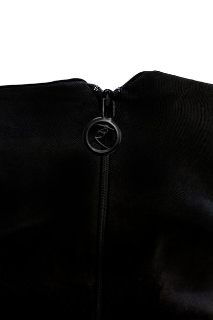 MADE TO ORDER | Ashen Ridge Asymmetrical Dress Hand-Painted By Ronnita Whipple