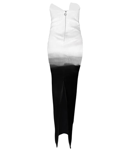 MADE TO ORDER | Ashen Ridge Asymmetrical Dress Hand-Painted By Ronnita Whipple