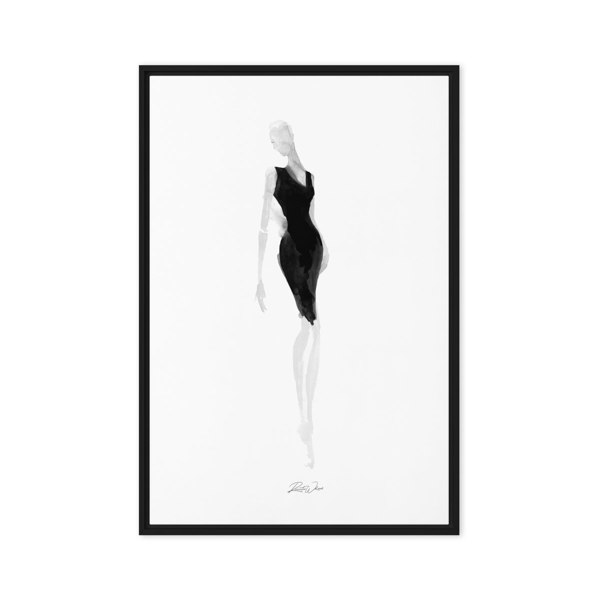 V-neck Little Black Dress