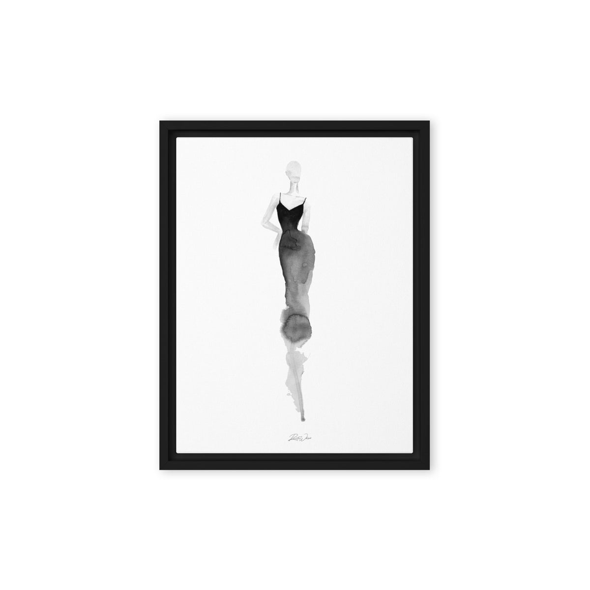 Fine Strap Little Black Dress