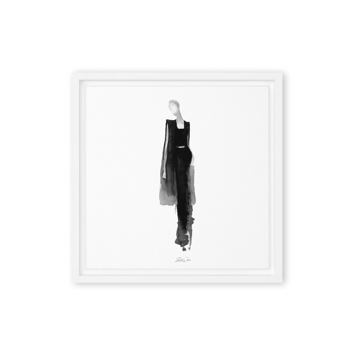 Draped Shoulders Little Black Dress