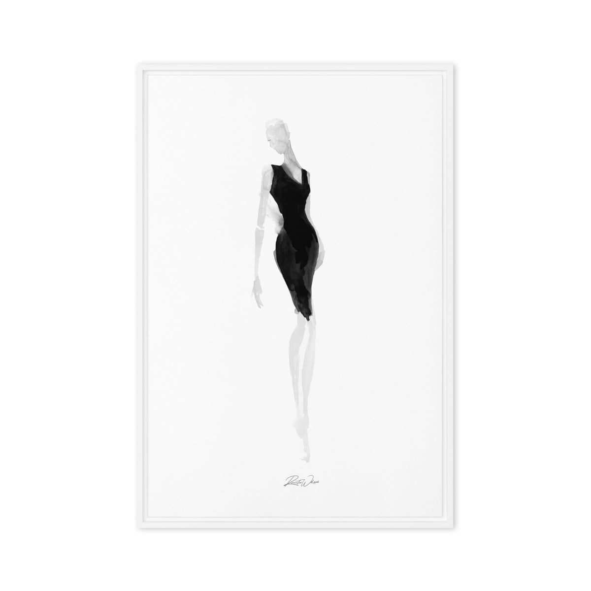 V-neck Little Black Dress